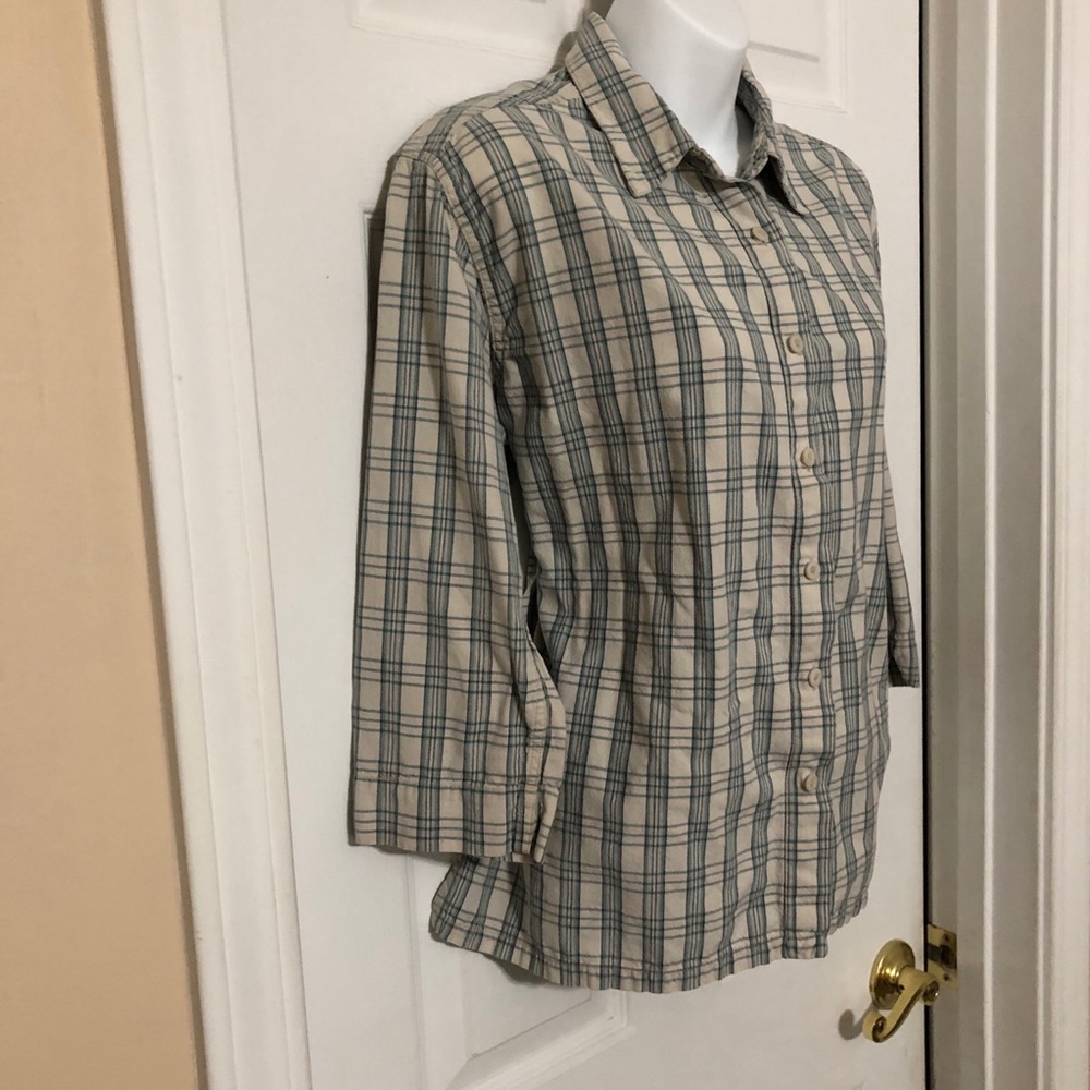 Northern Reflections Button Down Plaid Medium - image 3
